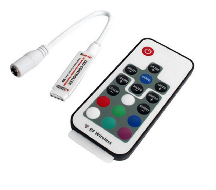 LED Remote & Receiver | 20 Preset Functions | Speed & Brightness Control