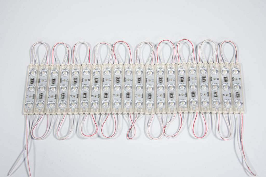 3 LED SMD2835 6500K Module 1.5W | IP67 Waterproof | 20-Pack

