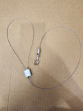 Adjustable Stainless Steel Wire Chain with Hook & Loop – 1m, 40KG Capacity