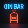 Gin bar neon sign