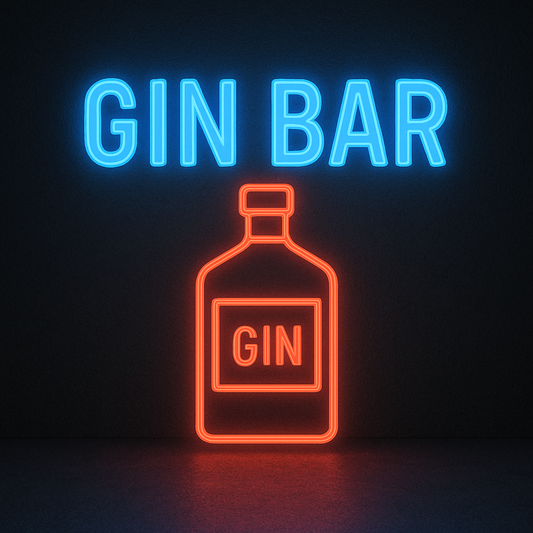 Gin bar neon sign