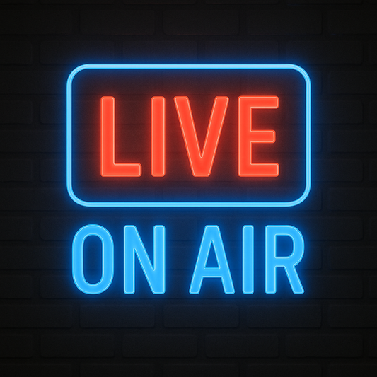 Live On air Neon sign