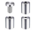 4x Stainless Steel Stand Off Mounts | 20mm | For Acrylic Displays